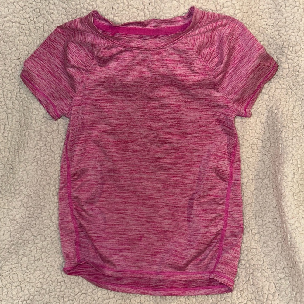 Pink Heathered Athletic T-Shirt